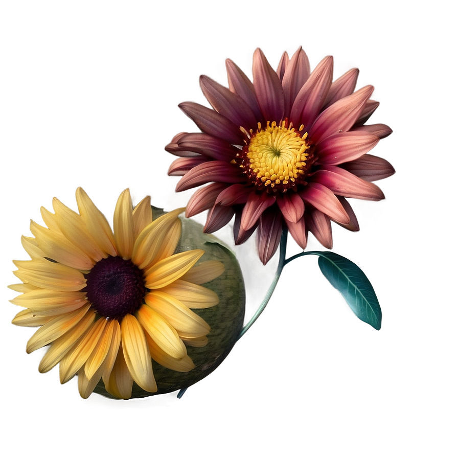 Crisp Fall Flowers Png Aaj34 PNG Image