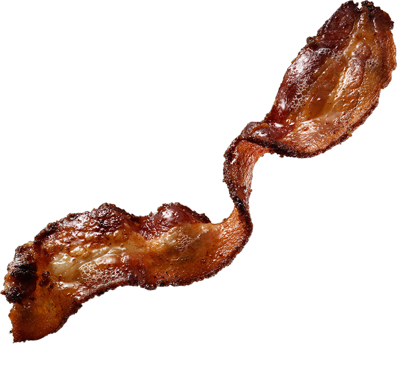 Crispy Bacon Slice Isolated PNG Image