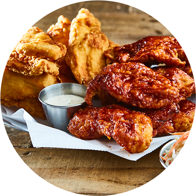 Crispy Buffalo Chicken Wings PNG Image