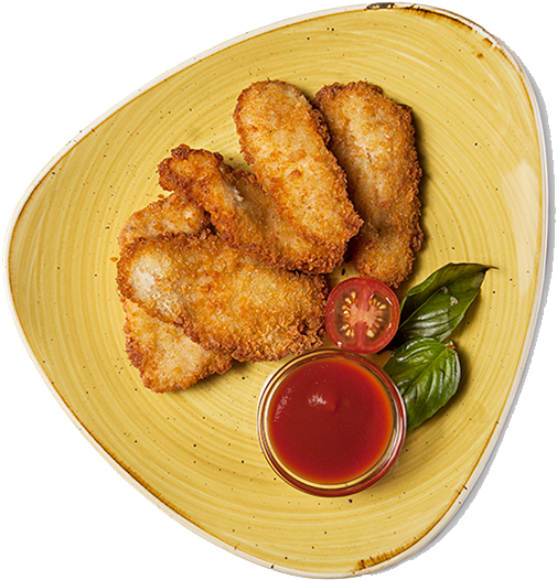 Crispy Chicken Nuggetswith Dipping Sauce PNG Image