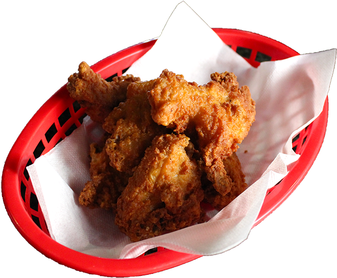 Crispy Fried Chicken Basket PNG Image