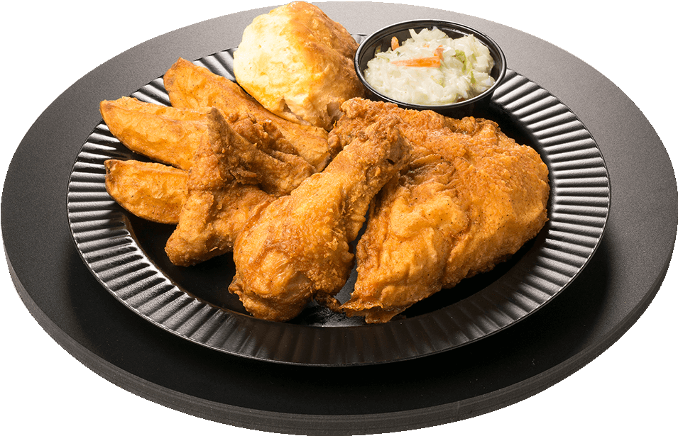 Crispy Fried Chicken Platter PNG Image