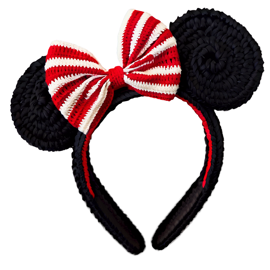 Crochet Minnie Mouse Ears Png 06132024 PNG Image