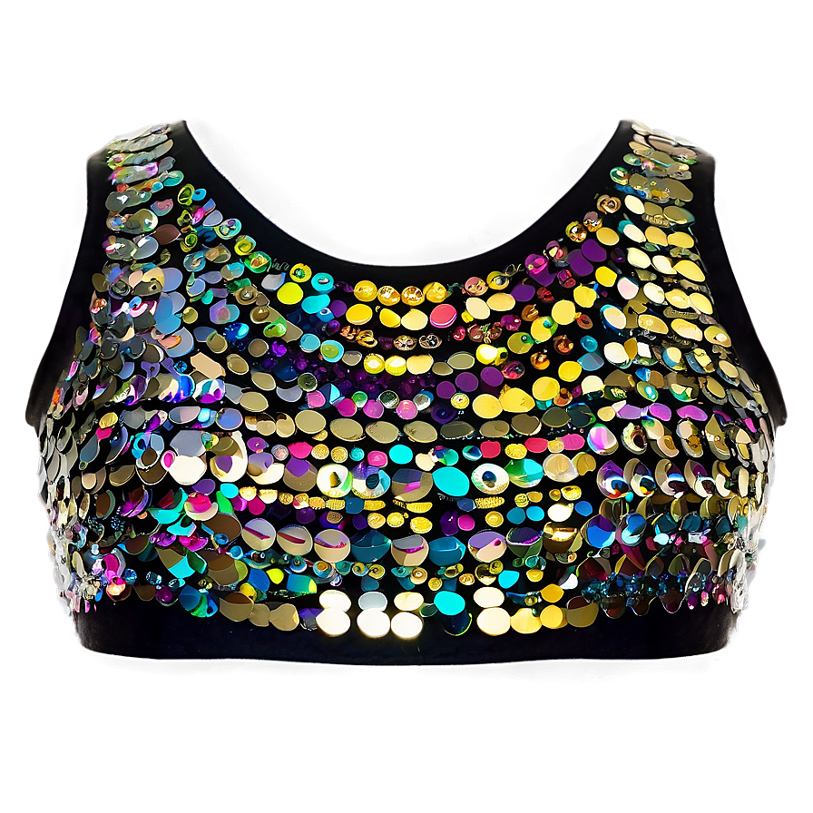 Crop Top With Sequins Png Yor34 PNG Image