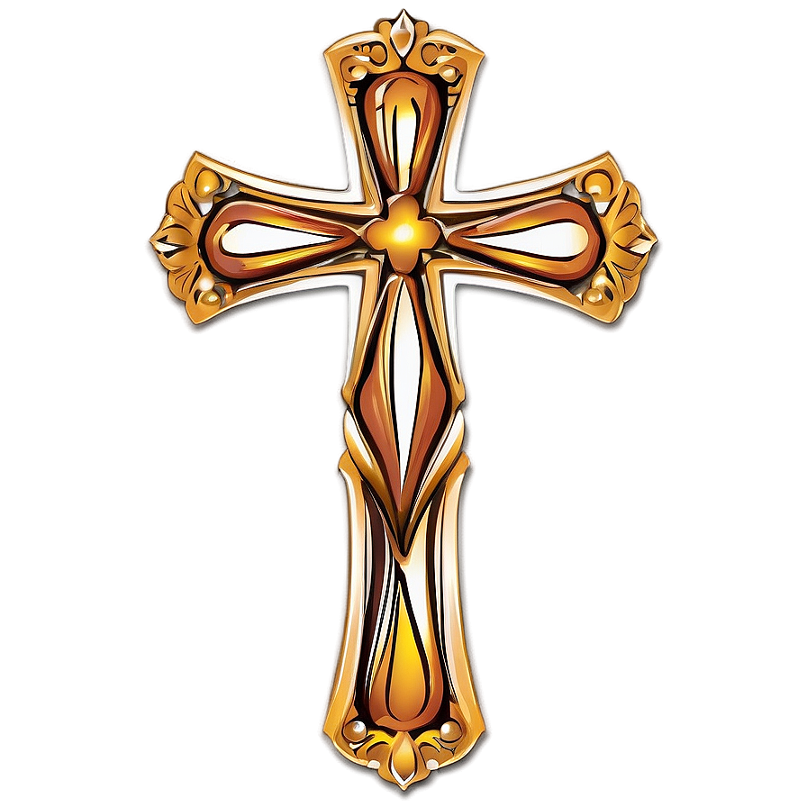 Cross Outline Design Png 43 PNG Image