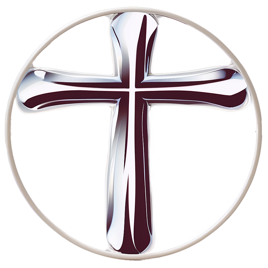 Cross Outline With Heart Png Xpt PNG Image