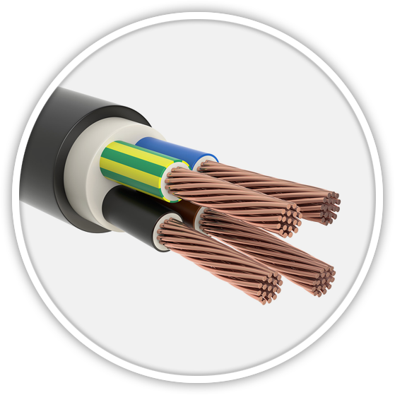 Cross Sectionof Electrical Cable PNG Image