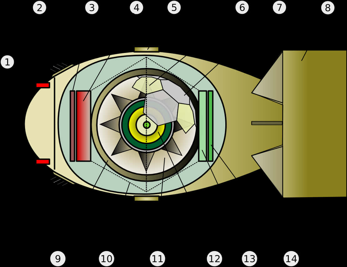 Cross Sectionofa Bomb PNG Image