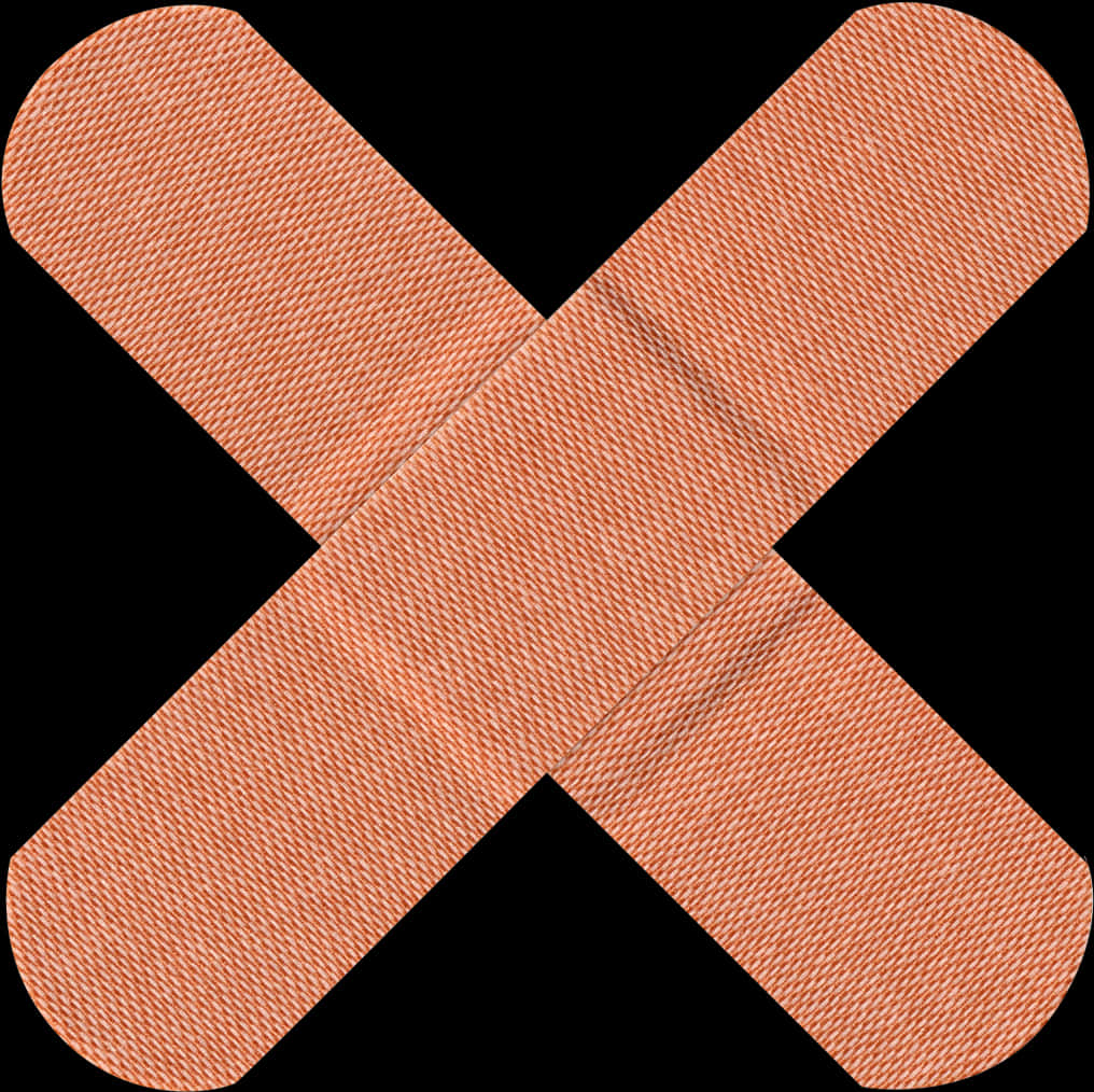 Crossed Adhesive Bandages PNG Image