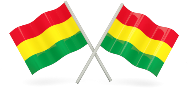 Crossed Bolivian Flags PNG Image