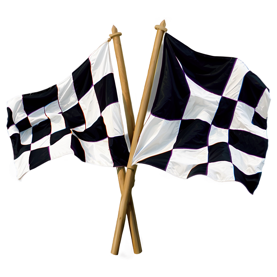 Crossed Checkered Flags Racing Png 05212024 PNG Image