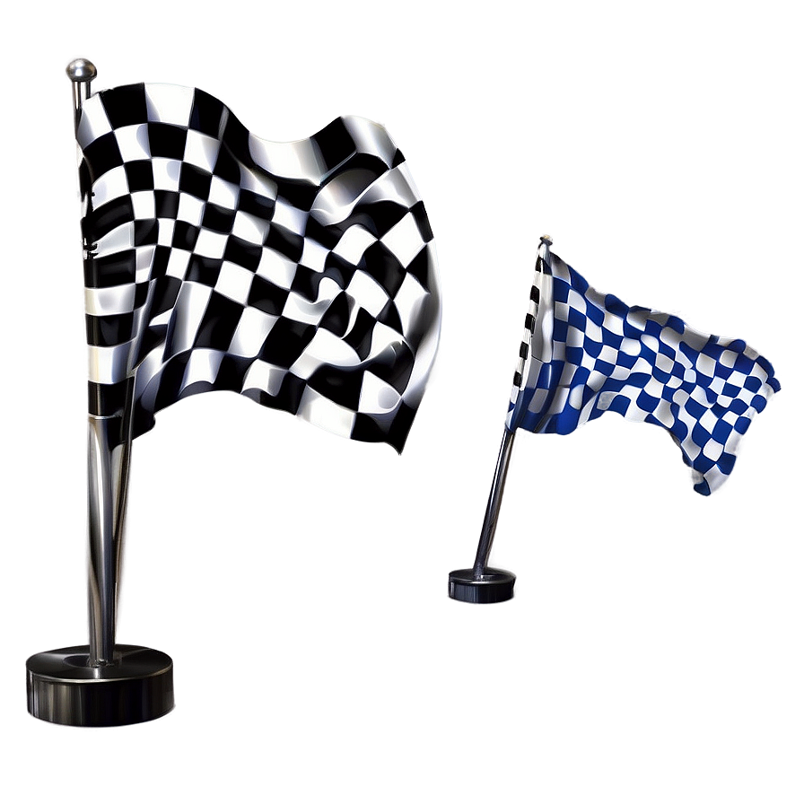 Crossed Checkered Flags Racing Png 56 PNG Image