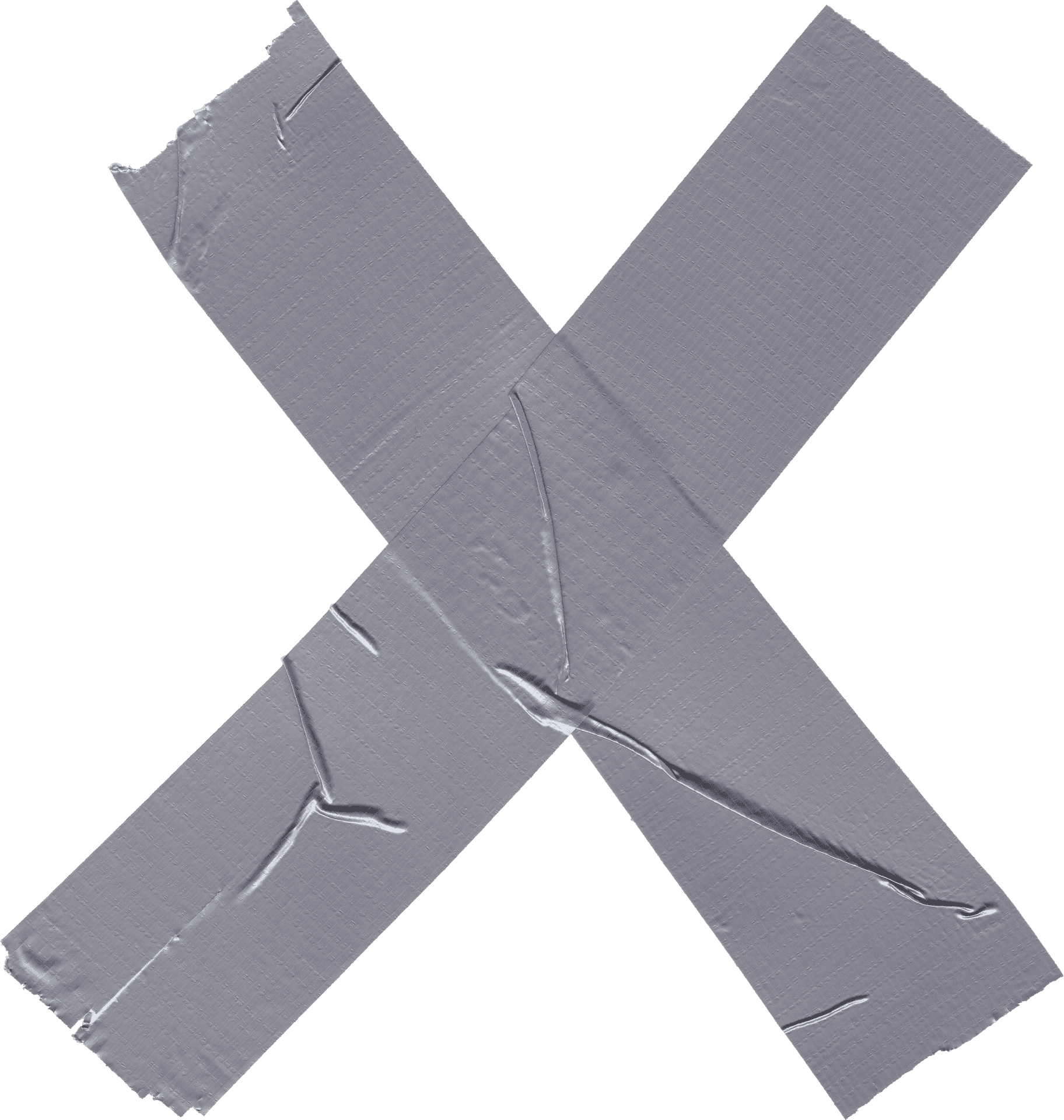 Crossed Duct Tape Pieces PNG Image