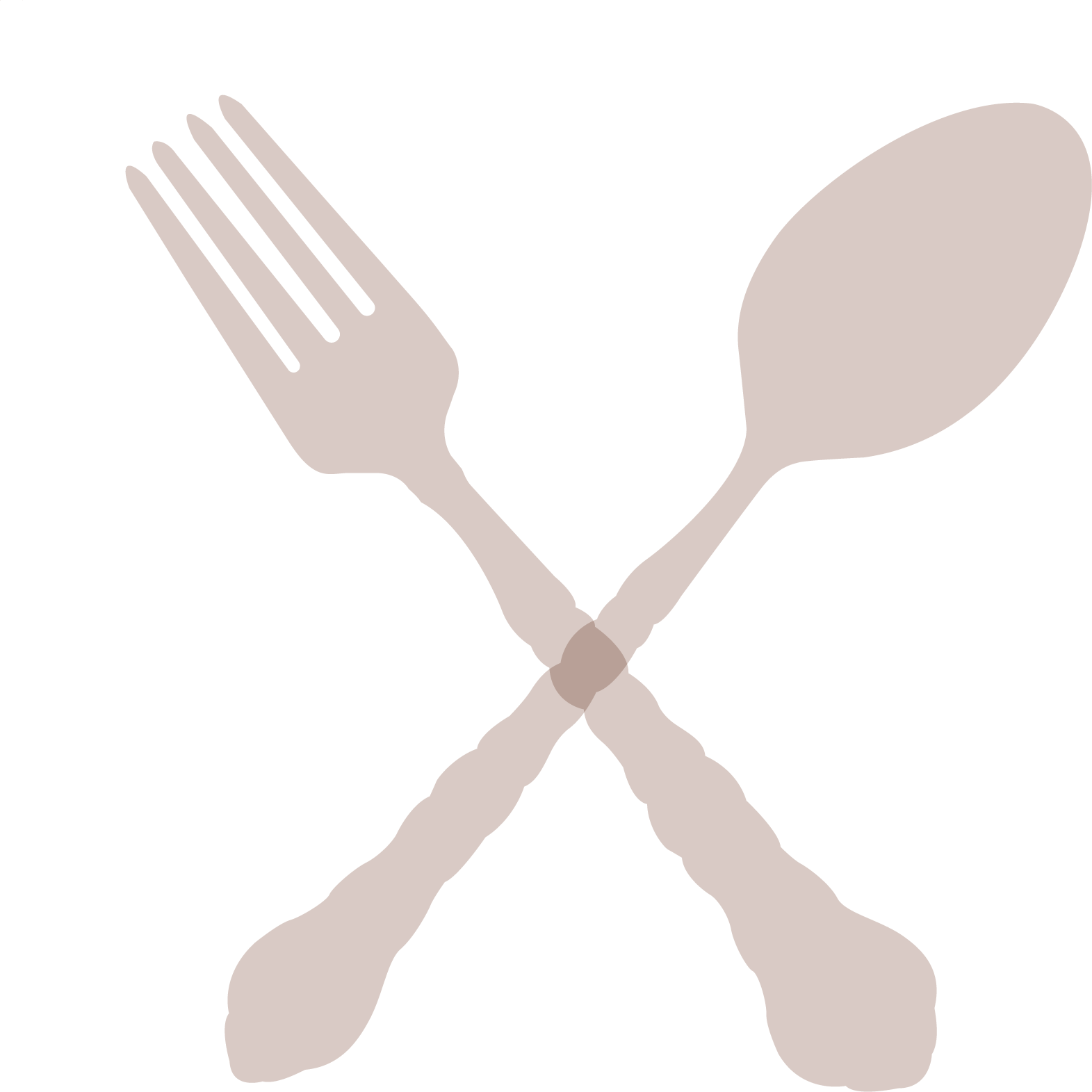 Crossed Forkand Spoon Icon PNG Image