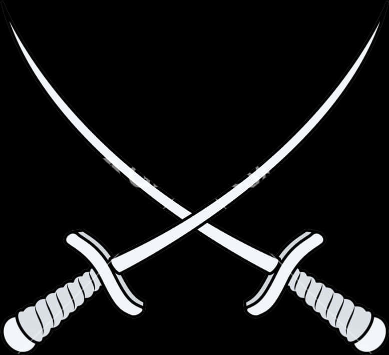 Crossed Swords Graphic PNG Image