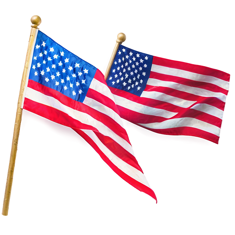 Crossed United States Flags Png Hit PNG Image