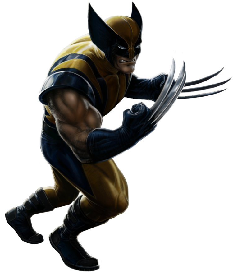 Crouching Comic Book Hero PNG Image