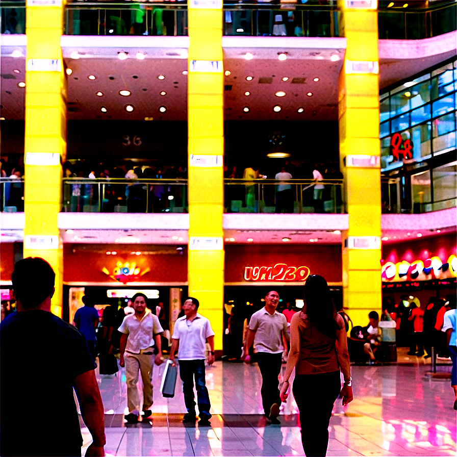 Crowded Shopping Mall Png Iyp70 PNG Image