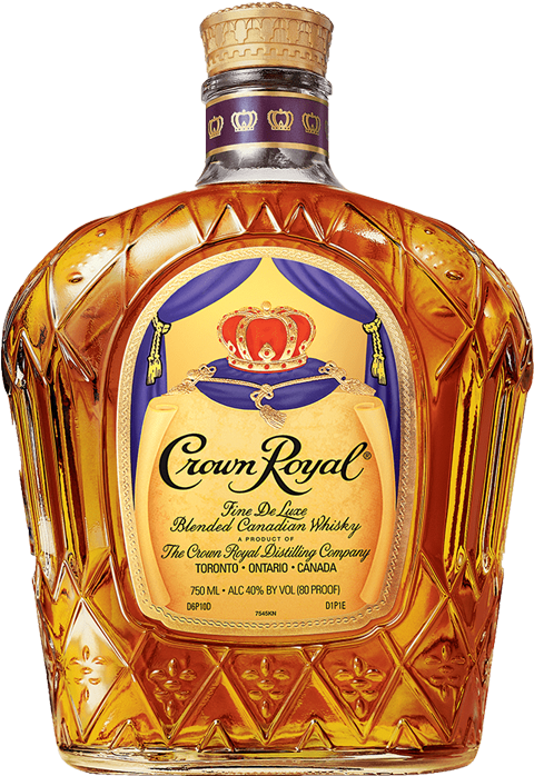 Crown Royal Canadian Whisky Bottle PNG Image