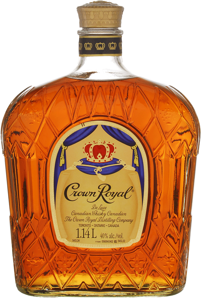 Crown Royal Canadian Whisky Bottle PNG Image