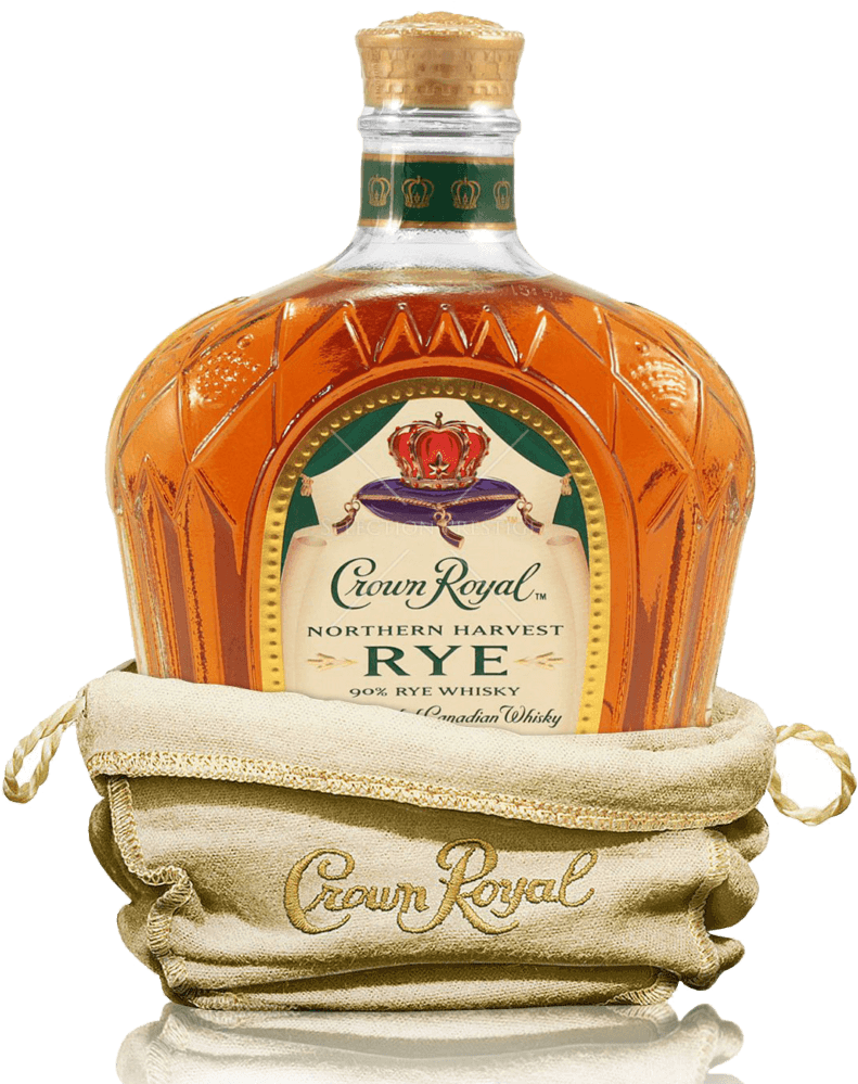 Crown Royal Northern Harvest Rye Whisky Bottle PNG Image