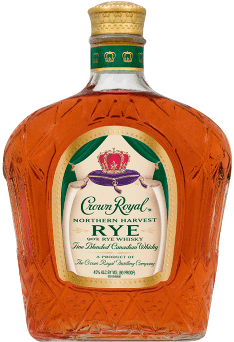 Crown Royal Northern Harvest Rye Whisky Bottle PNG Image