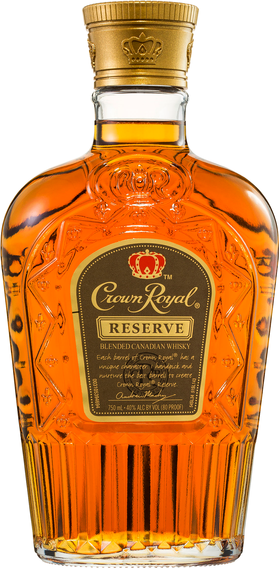 Crown Royal Reserve Whisky Bottle PNG Image