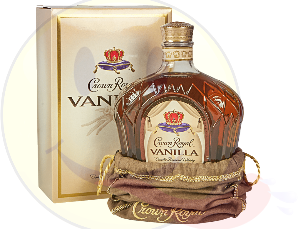 Crown Royal Vanilla Whisky Bottleand Box PNG Image