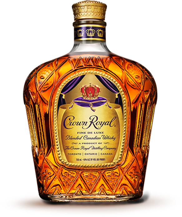 Crown Royal Whisky Bottle PNG Image