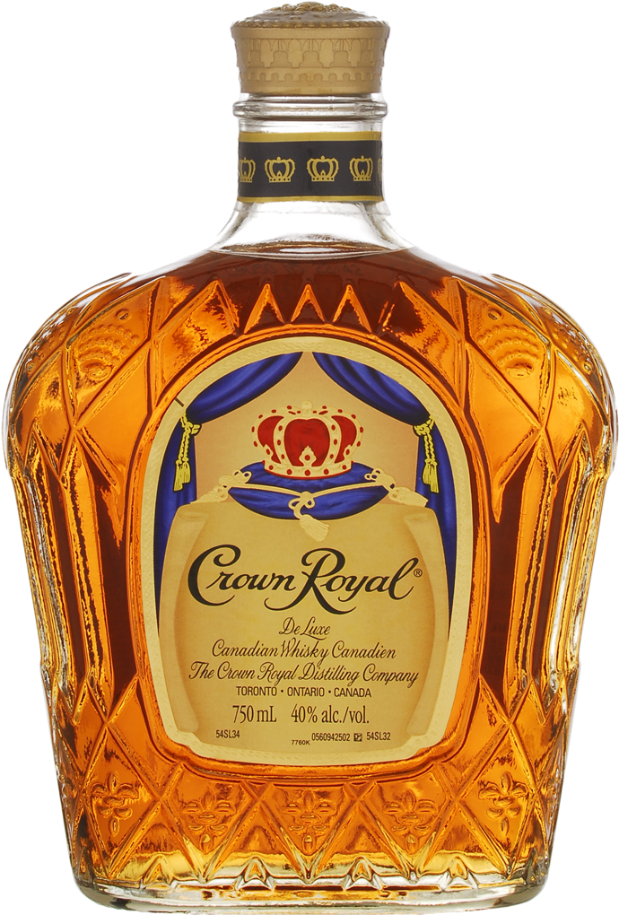 Crown Royal Whisky Bottle PNG Image