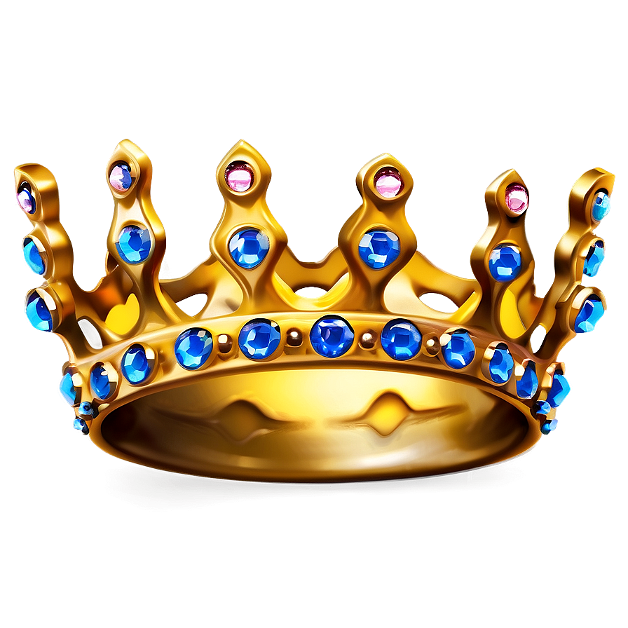 Crown With Gems Png Avu PNG Image