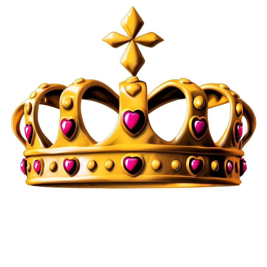 Crown With Heart Png Jgr62 PNG Image