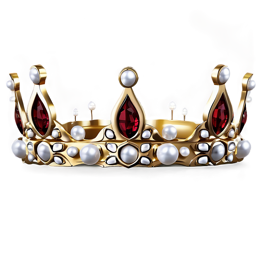 Crown With Pearls Png 75 PNG Image