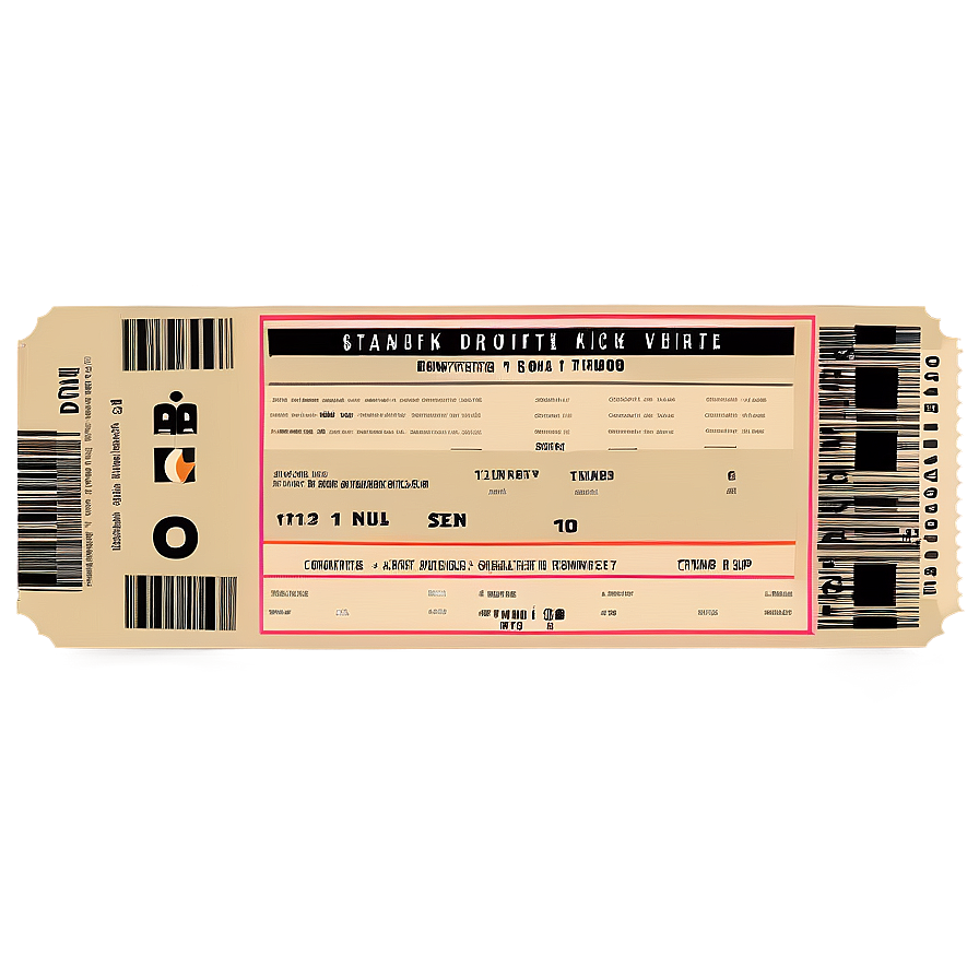 Cruise Ship Boarding Ticket Png 36 PNG Image