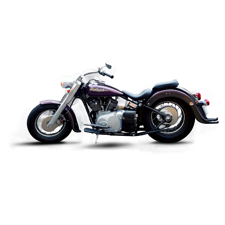 Cruiser Motorcycle Artwork Png Feu43 PNG Image