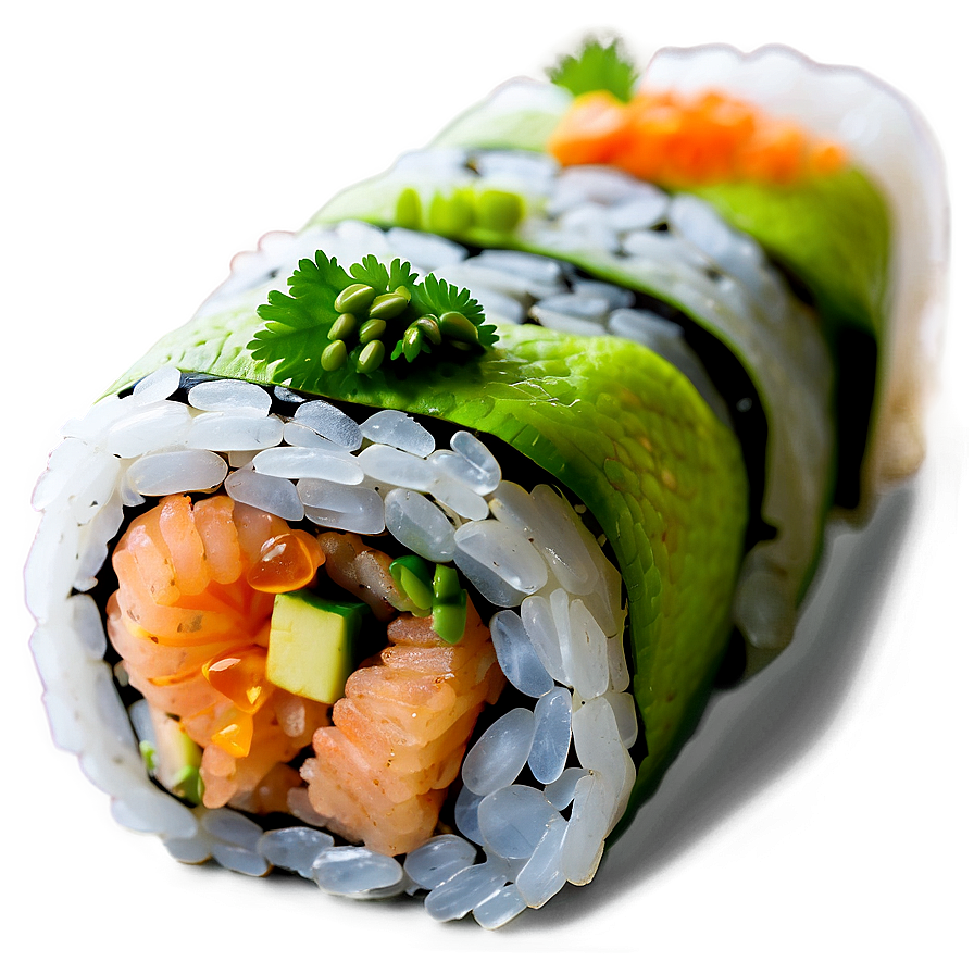 Crunchy Sushi Roll Png Vwu PNG Image