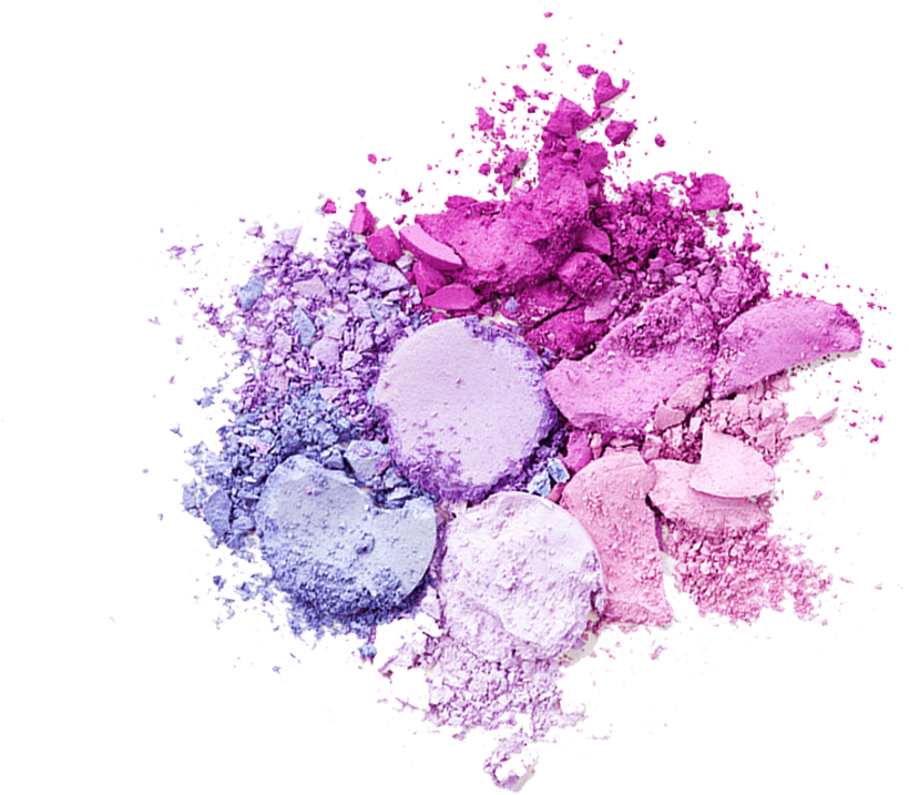 Crushed Eyeshadow Palette Colors PNG Image