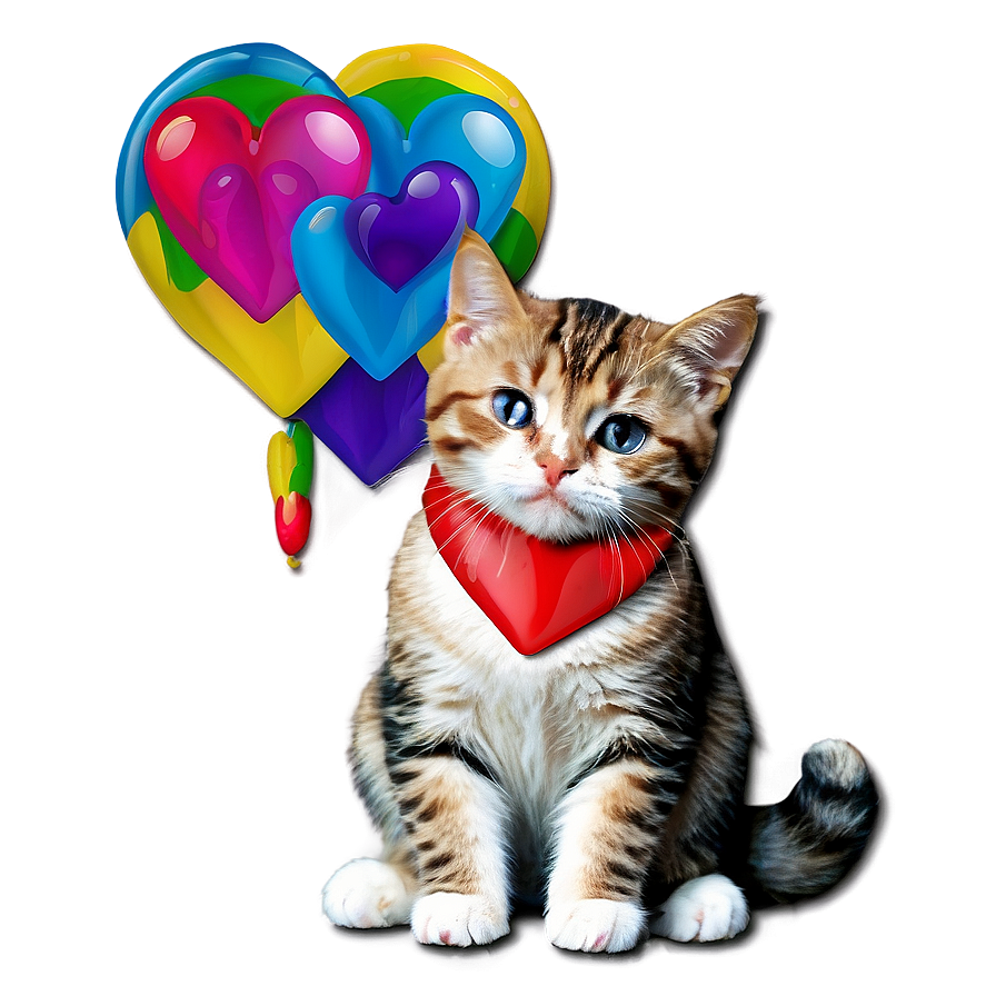 Crying Cat With Heart Eyes Png 06132024 PNG Image