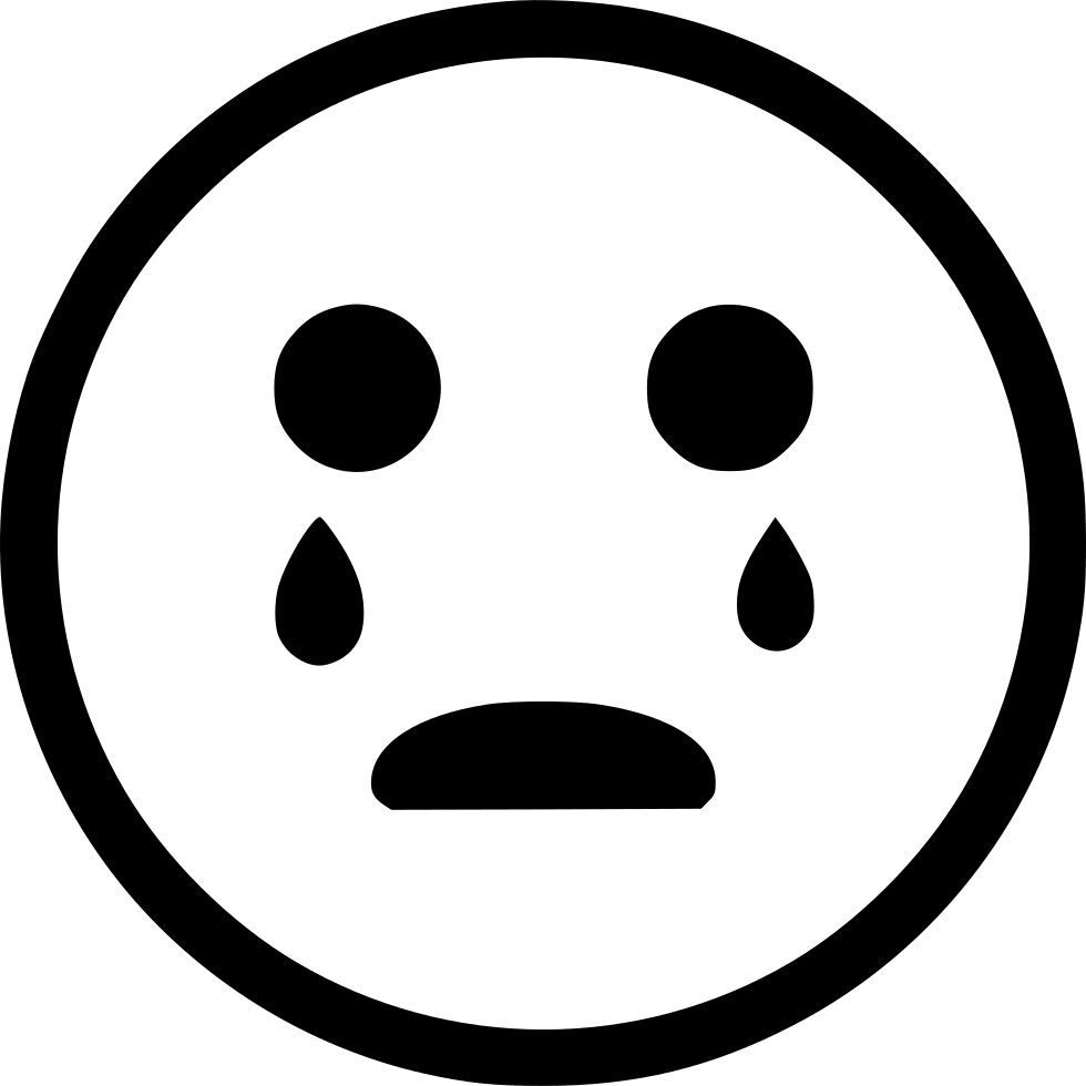 Crying_ Face_ Emoji_ Vector PNG Image