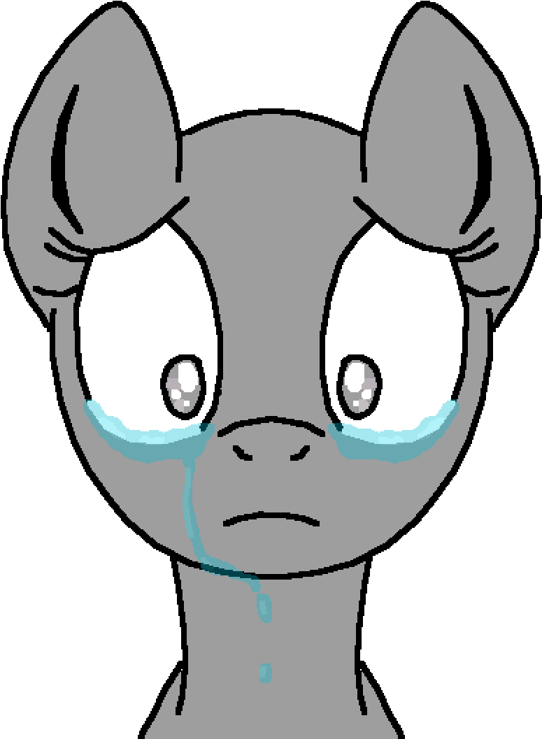 Crying Pony Base Art PNG Image