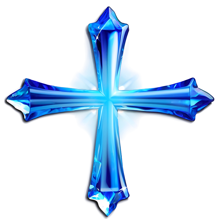 Crystal Blue Cross Png Qpp6 PNG Image