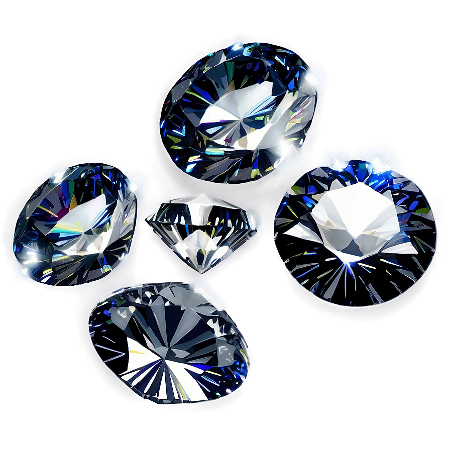 Crystal Clear Diamonds Falling Png 06132024 PNG Image