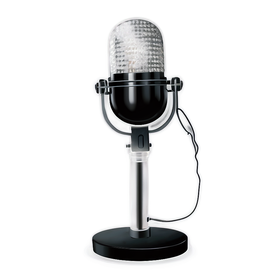 Crystal Clear Podcast Microphone Png Lmv89 PNG Image