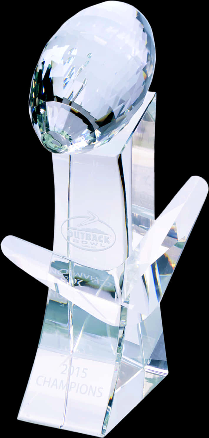 Crystal Football Trophy2015 Champions PNG Image