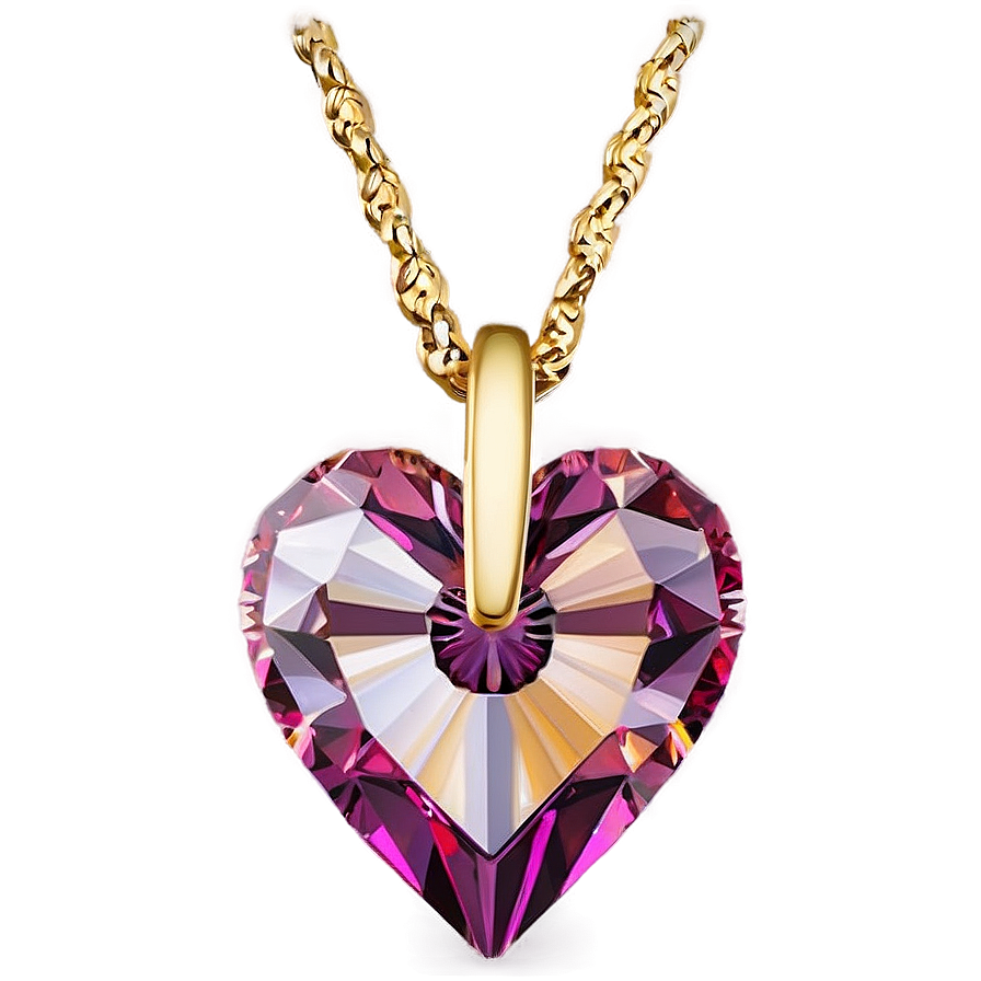 Crystal Heart Pendant Png Hpj PNG Image