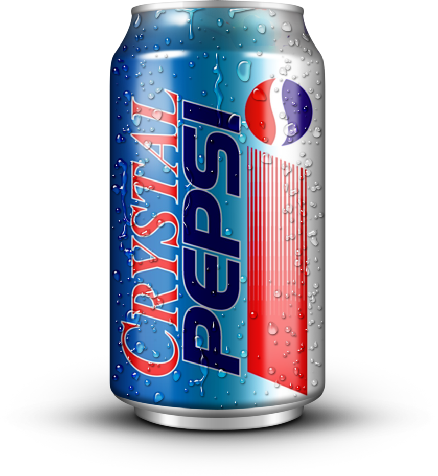 Crystal Pepsi Can Dewy Look PNG Image