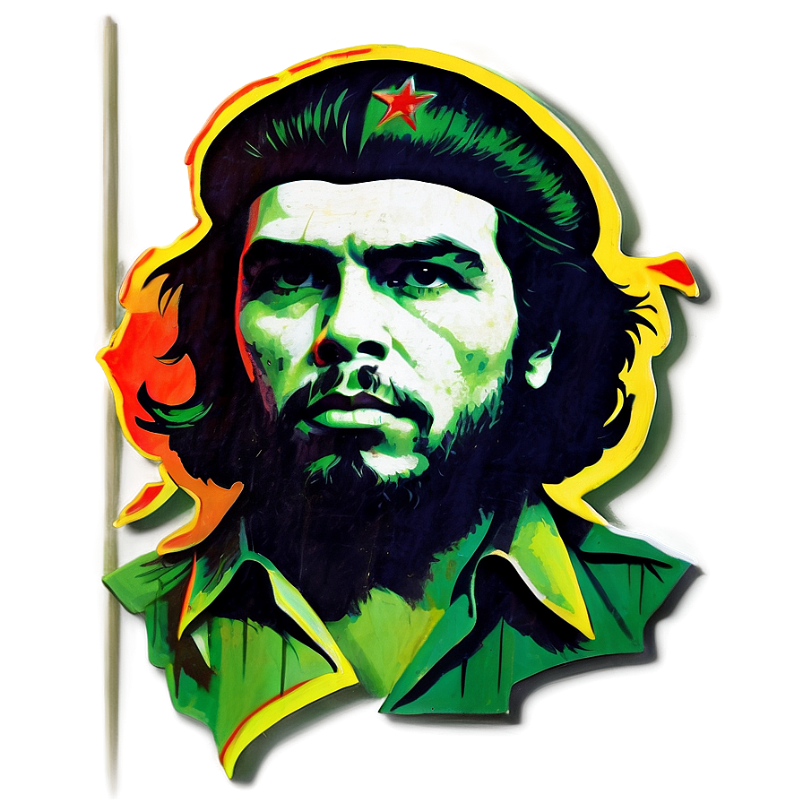 Cuban Che Guevara Mural Png 06252024 PNG Image