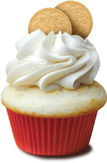 Cupcakewith Creamand Cookies PNG Image