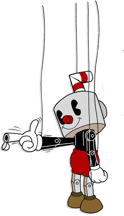 Cuphead Character Pose PNG Image