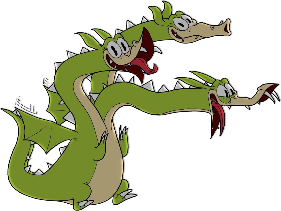 Cuphead Dragon Boss Fight PNG Image